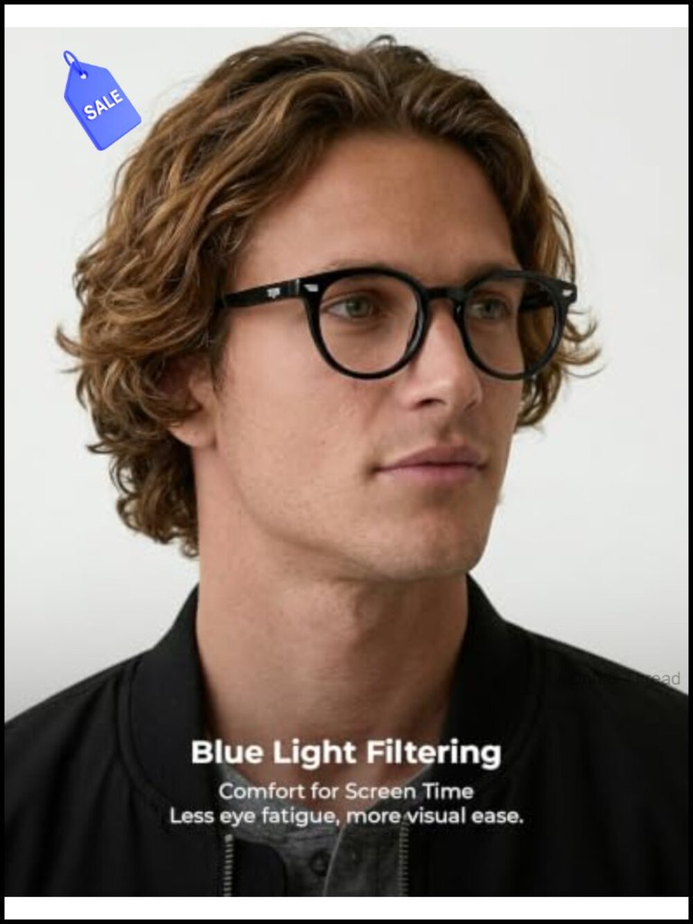 Round Blue Light Blocking Glasses Computer Gaming Daily - Picture 2 of 6